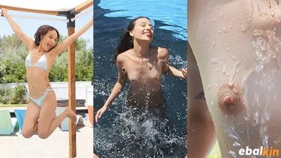 Качество HD, Молодые-Юные, Новинки 2023, Lola Rose, Tiny4K, В бассейне, Маленькие сиськи, Худые,